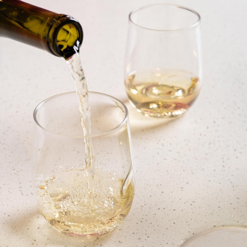govino Unbreakable Stemless Wine Glass â€“ Set of 4, 12oz, Dishwasher Safe, BPA-free Tritan, Clear Stemless White Wine Glasses, Shatterproof for Indoor, Outdoor, Everyday Use. Reusable, Made in the USA - Image 3